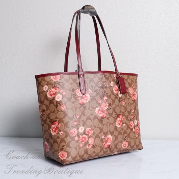 NWT Coach F78279 Reversible City Tote With Daisy - Picture 4 of 8